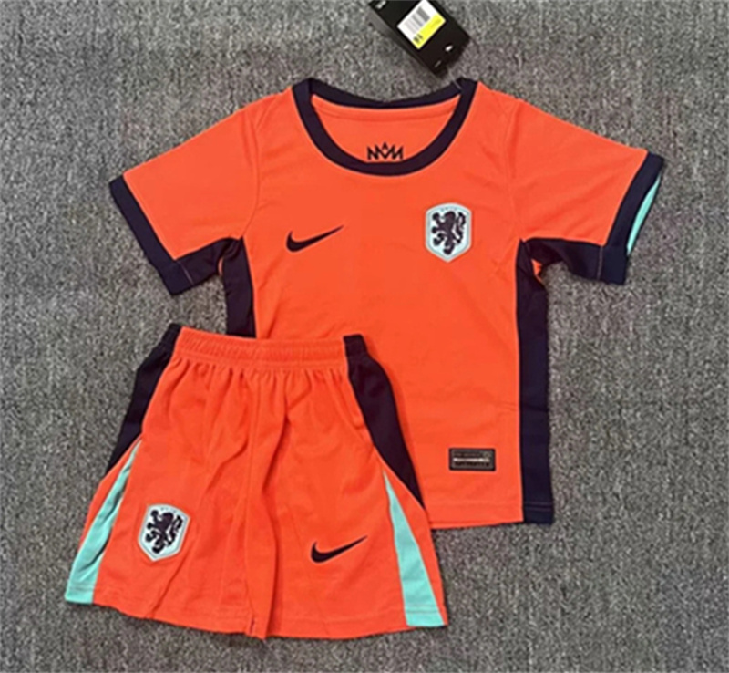Kids Netherlands  Home and away    24/25 Soccer Jersey