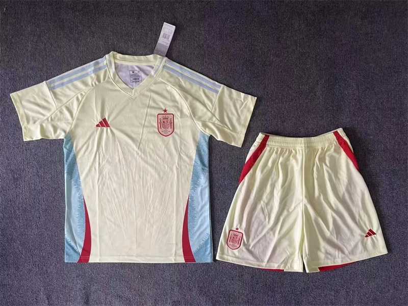 Adult Spain 2024 Home  Away Short-sleeved Soccer Kit