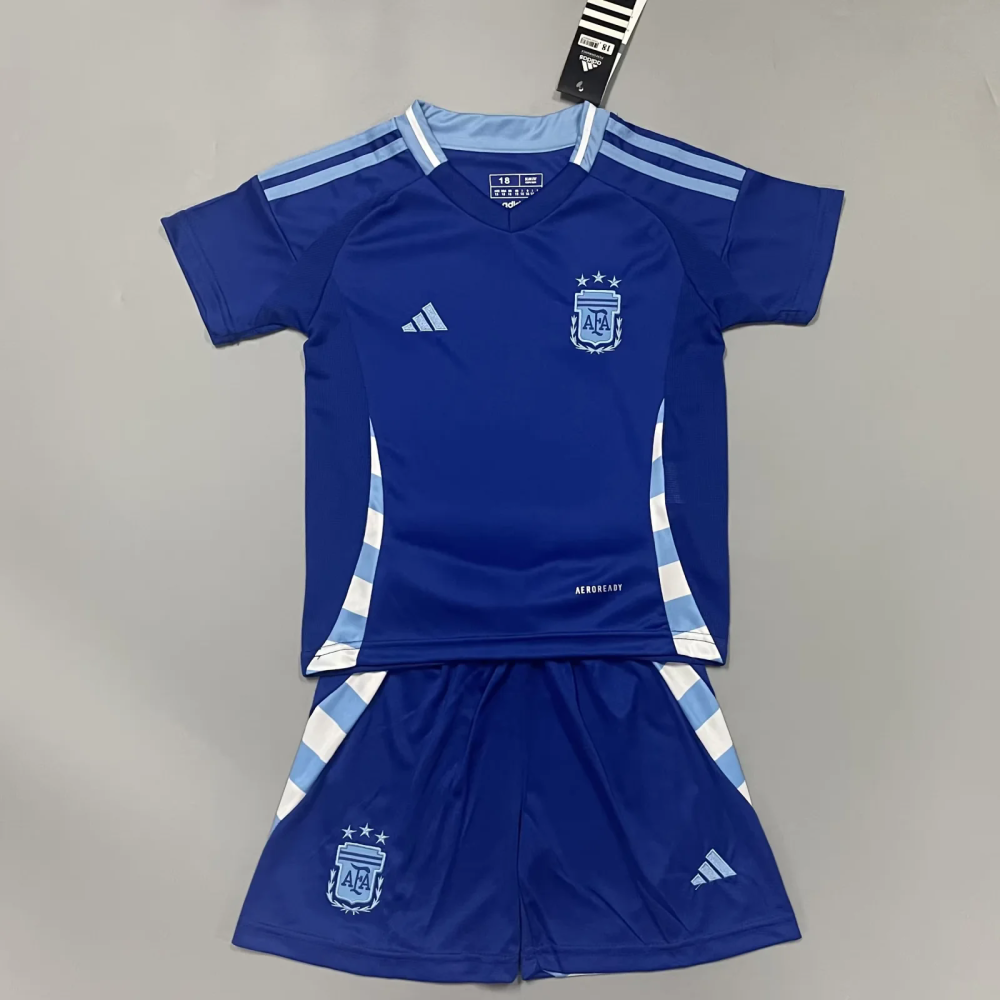 Kids  Argentina away home 24/25 Soccer Jersey