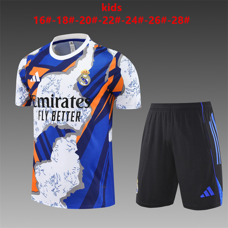 Kids Real Madrid [Camouflage] 2526 training suit | short-sleeved | C14012
