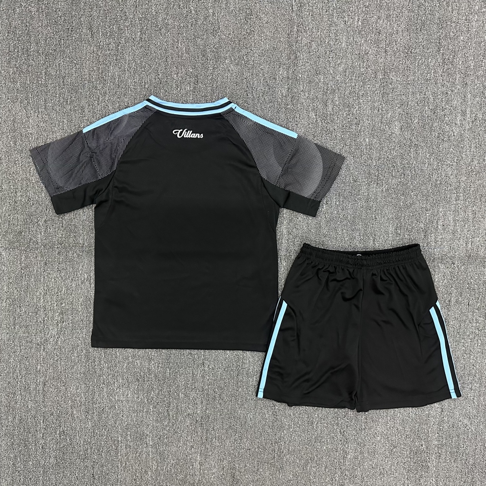 Kids 25/26 Real Madrid goalkeeper black  Soccer Jersey | short-sleeved