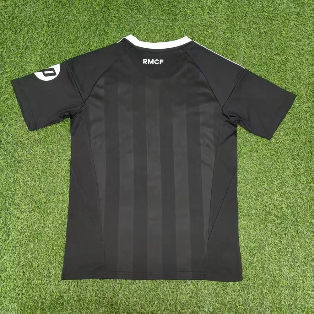 25-26 Real Madrid goalkeeper Jersey | thai version | blue | black | short-sleeved | 416