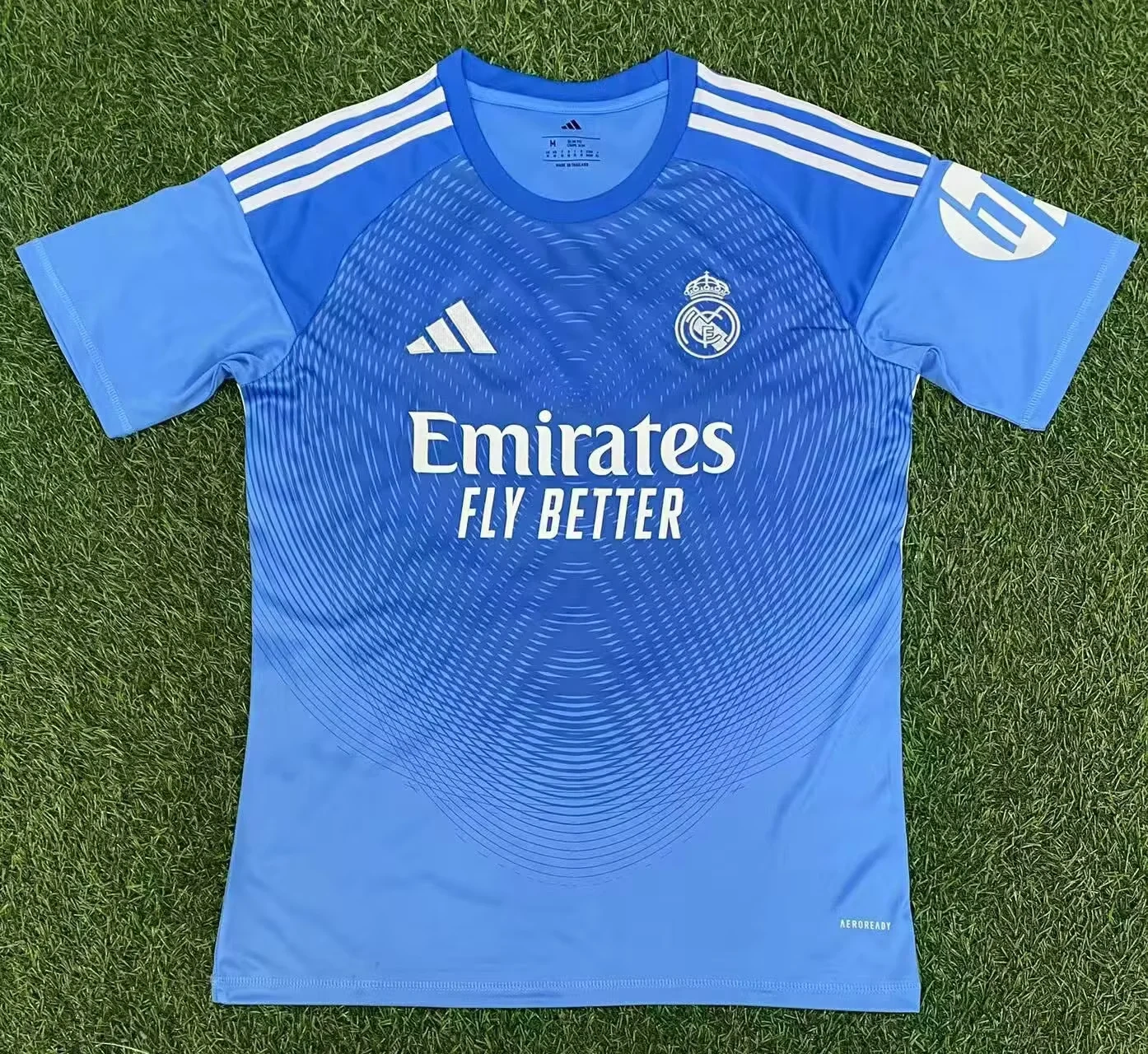 25-26 Real Madrid goalkeeper Jersey | thai version | blue | black | short-sleeved | 416
