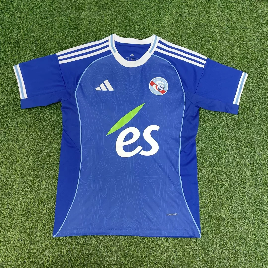 25-26 RC Strasbourg Alsace Home Jersey | thai version | blue | short-sleeved | 416