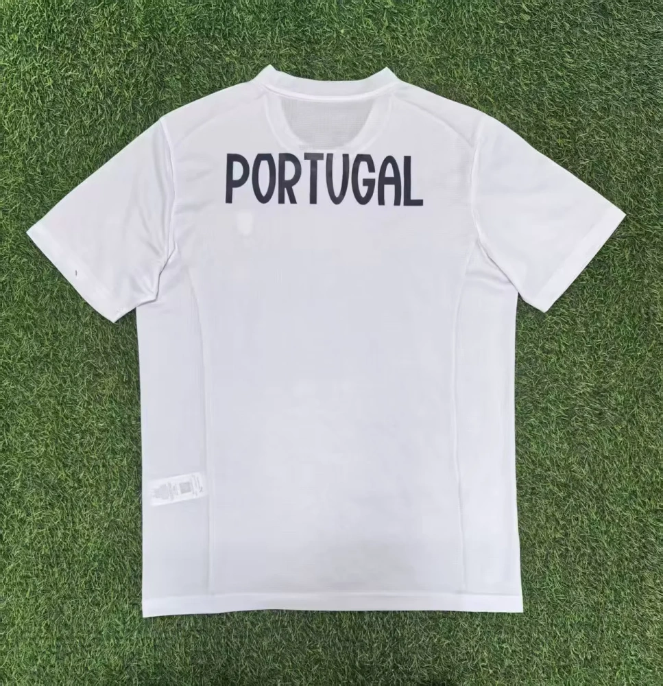 25-26 Portugal Jersey | thai version | white | navy blue | short-sleeved | 416