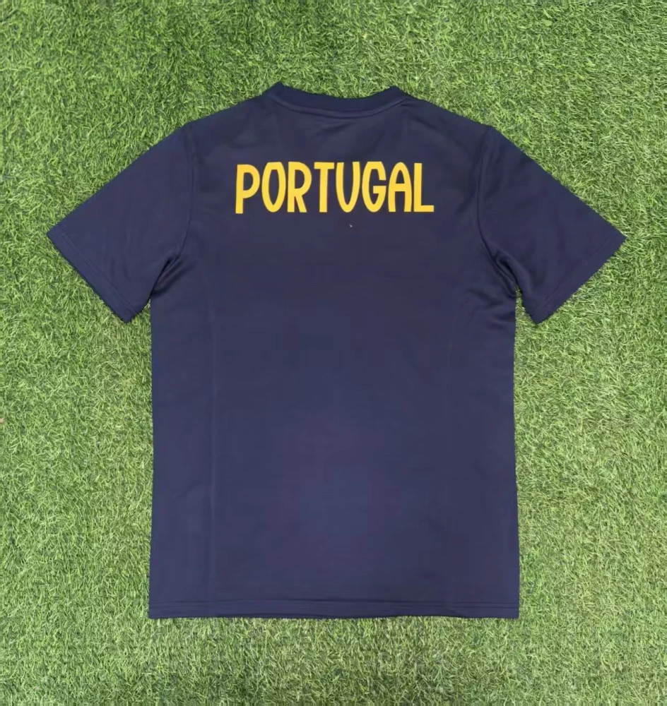 25-26 Portugal Jersey | thai version | white | navy blue | short-sleeved | 416