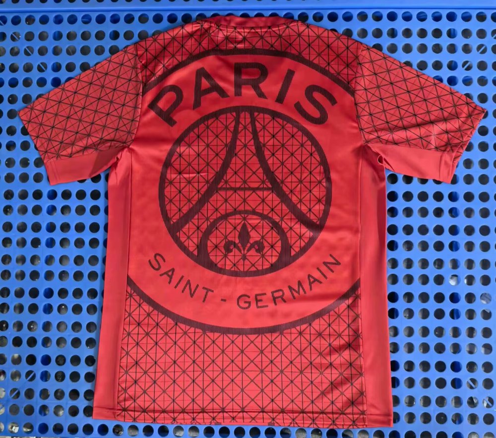 25 26 Paris pre-match Jersey | thai version | red | S-2XL | PSG | short-sleeved | XIAOKA