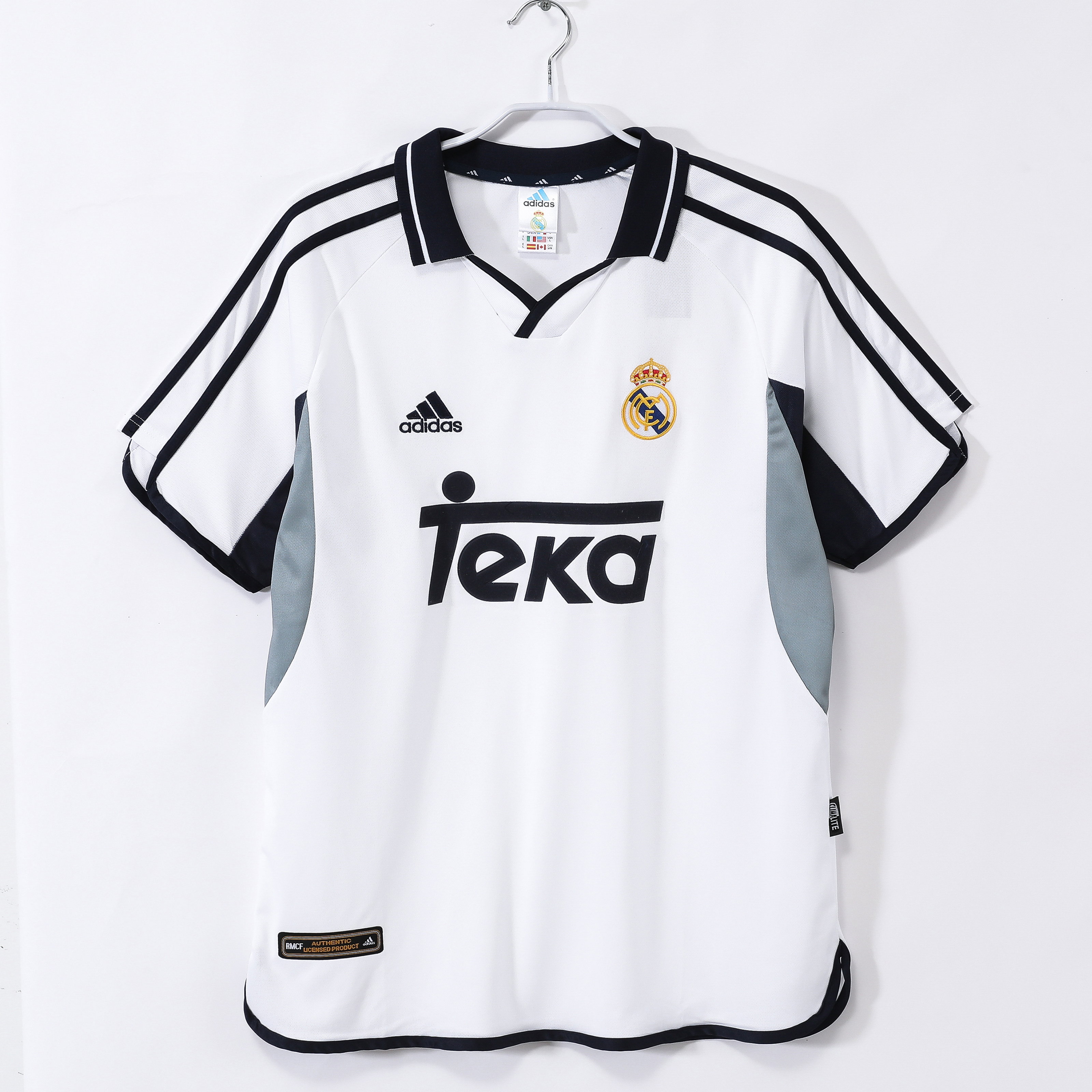 2000 01 Real Madrid Home Jersey | white | short-sleeved | [Retro Edition] | 710