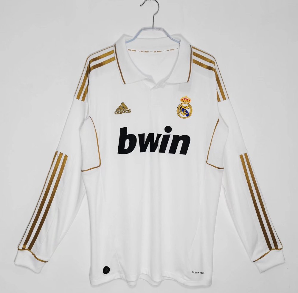 2011 12 Real Madrid Away / Third / Home Jersey | red / black / white | Long-sleeved | [Retro Edition] | 710