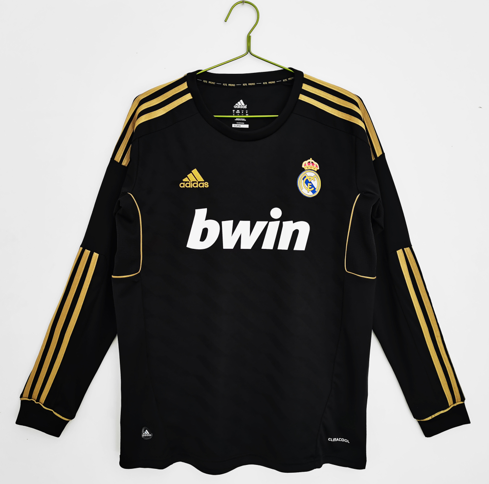 2011 12 Real Madrid Away / Third Jersey | red / black | Long-sleeved | [Retro Edition] | 710