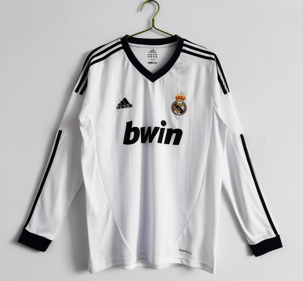 2012 13 Real Madrid Third / Home Jersey | green / white | Long-sleeved | [Retro Edition] | 710