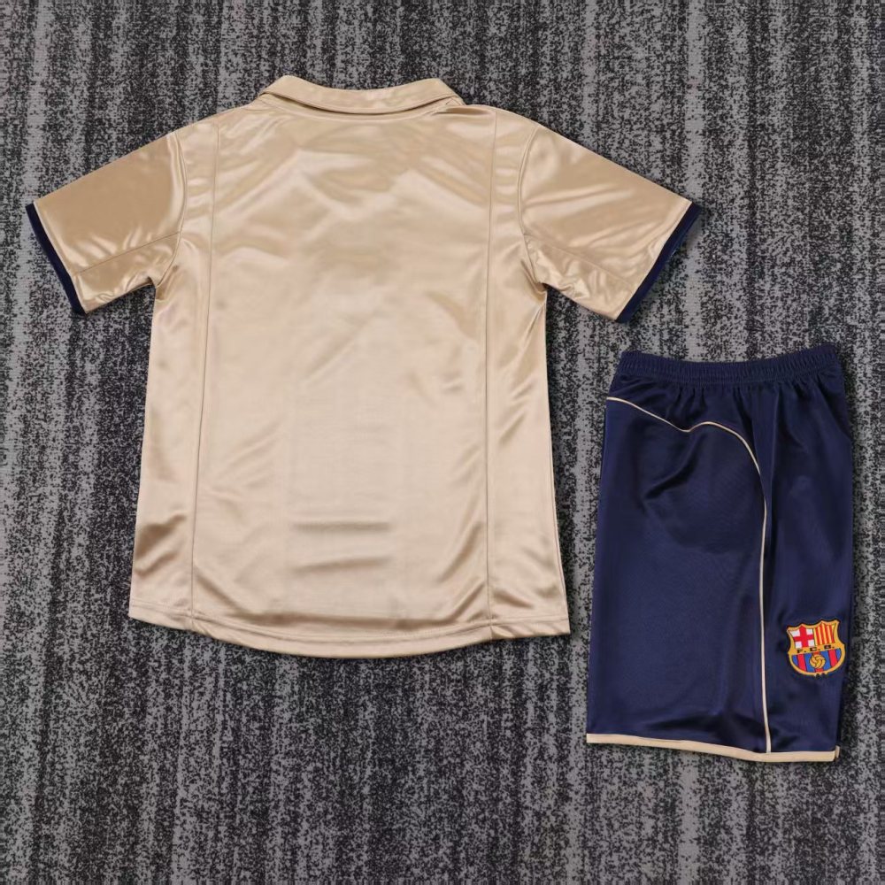 Kids 01-02 Barcelona Away Soccer Jersey | short-sleeved | retro version