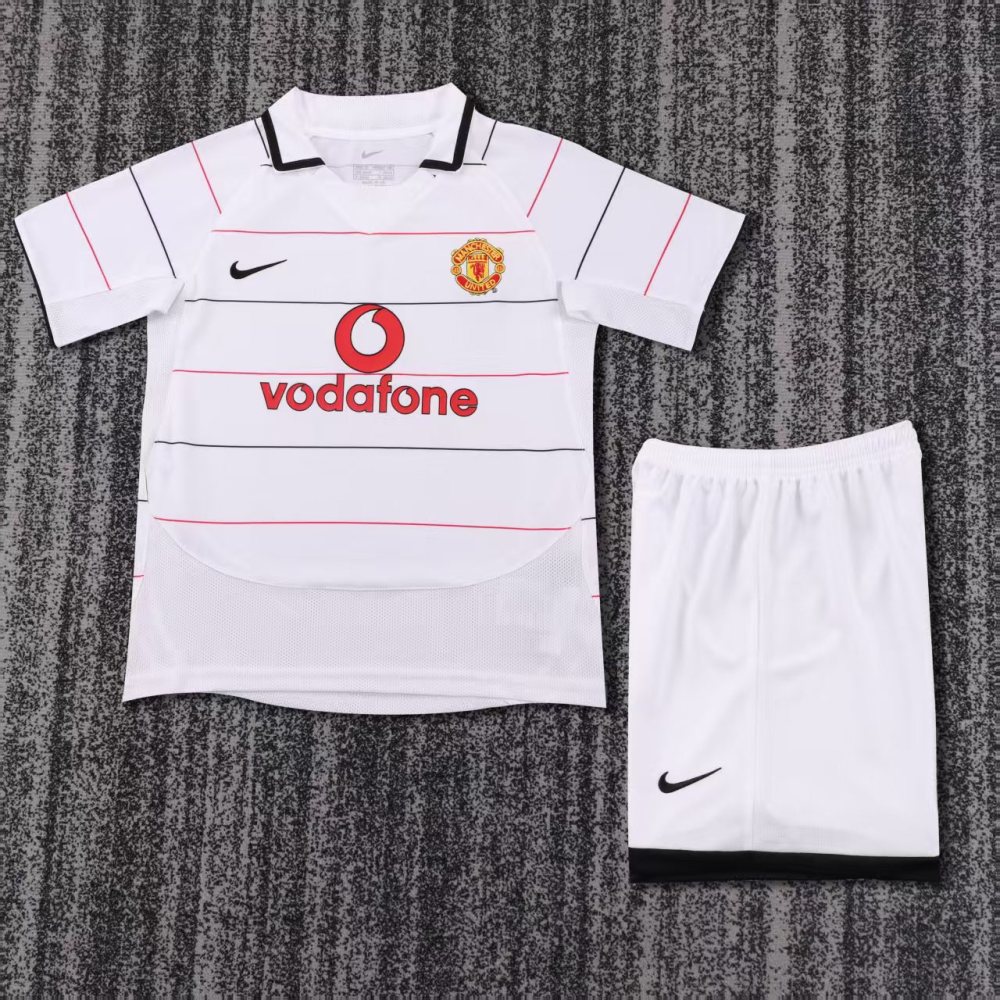 Kids 03-05 Manchester United Away Soccer Jersey | short-sleeved | retro version