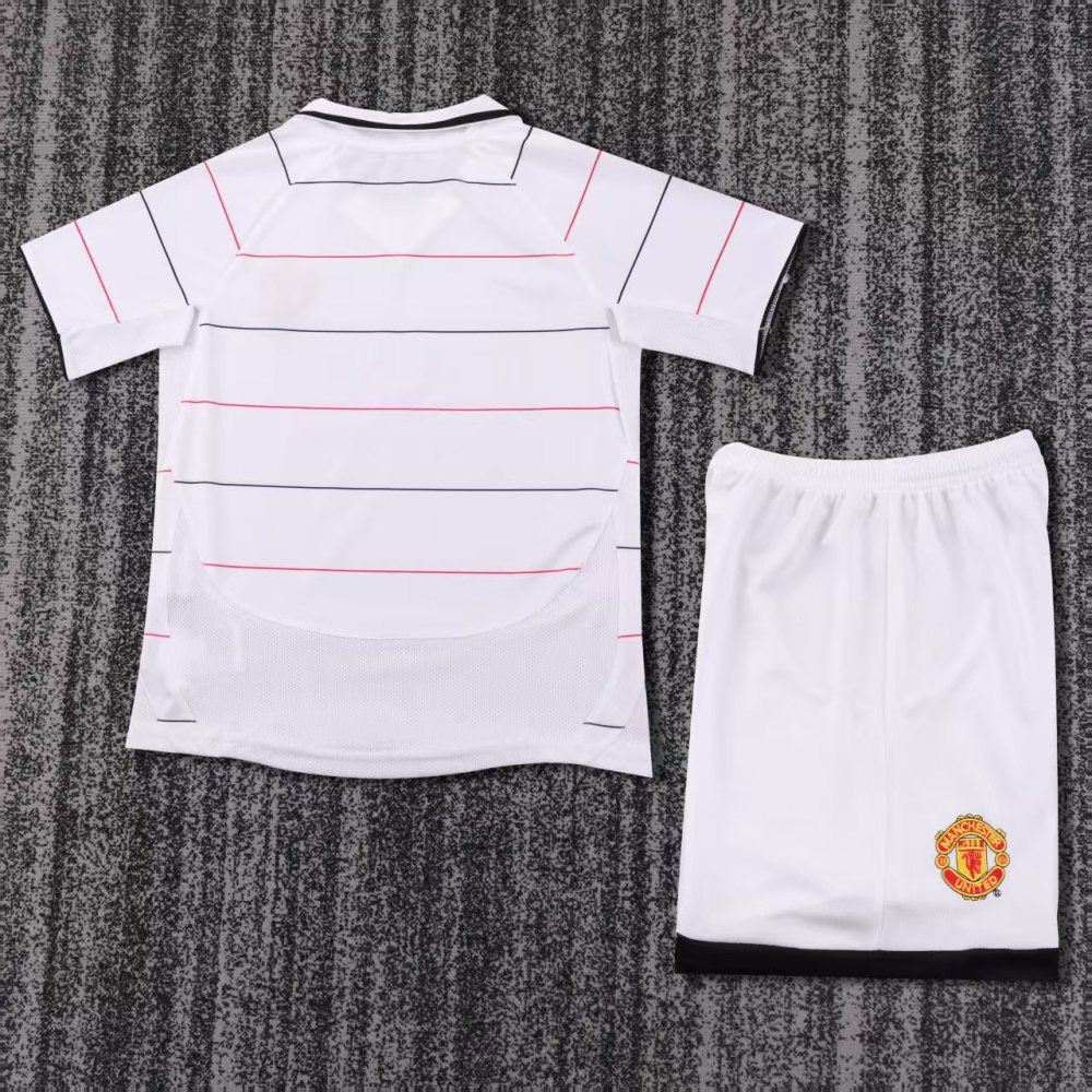 Kids 03-05 Manchester United Away Soccer Jersey | short-sleeved | retro version