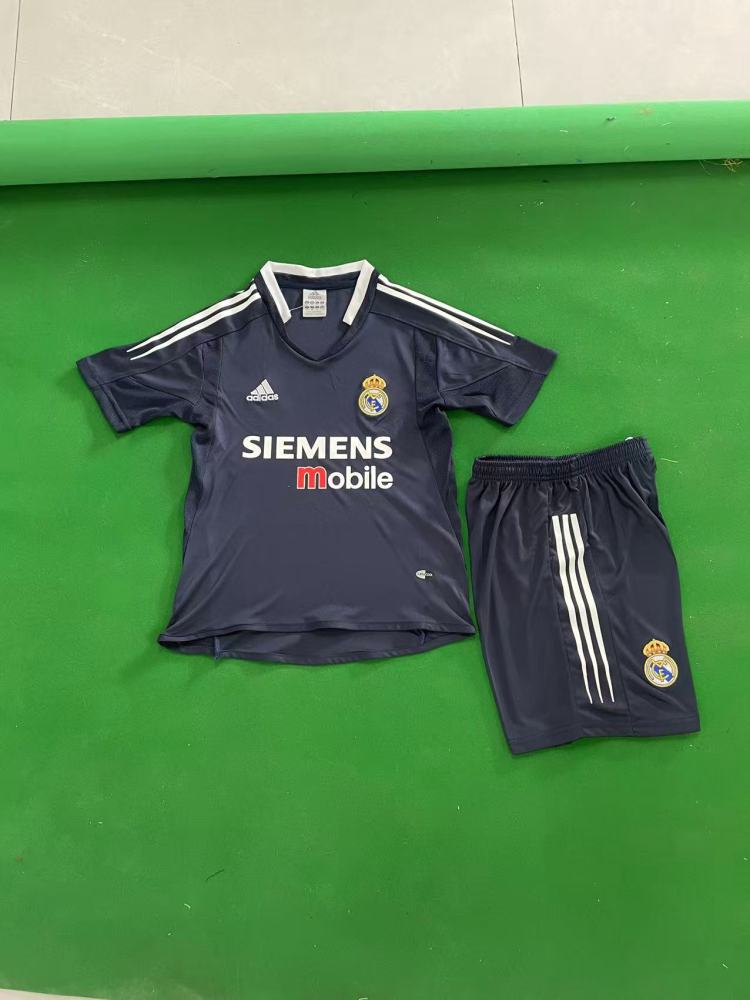 Kids 04-05 Real Madrid Away Soccer Jersey | short-sleeved | retro version