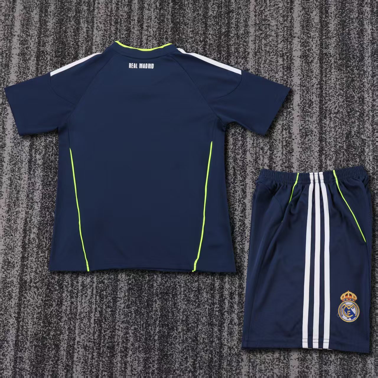 Kids 10-11 Real Madrid Away Soccer Jersey | yellow | short-sleeved | retro version