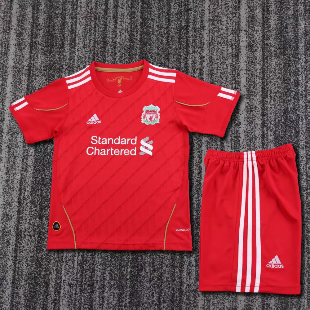 Kids 2010 Liverpool Home Jersey | short-sleeved | retro version