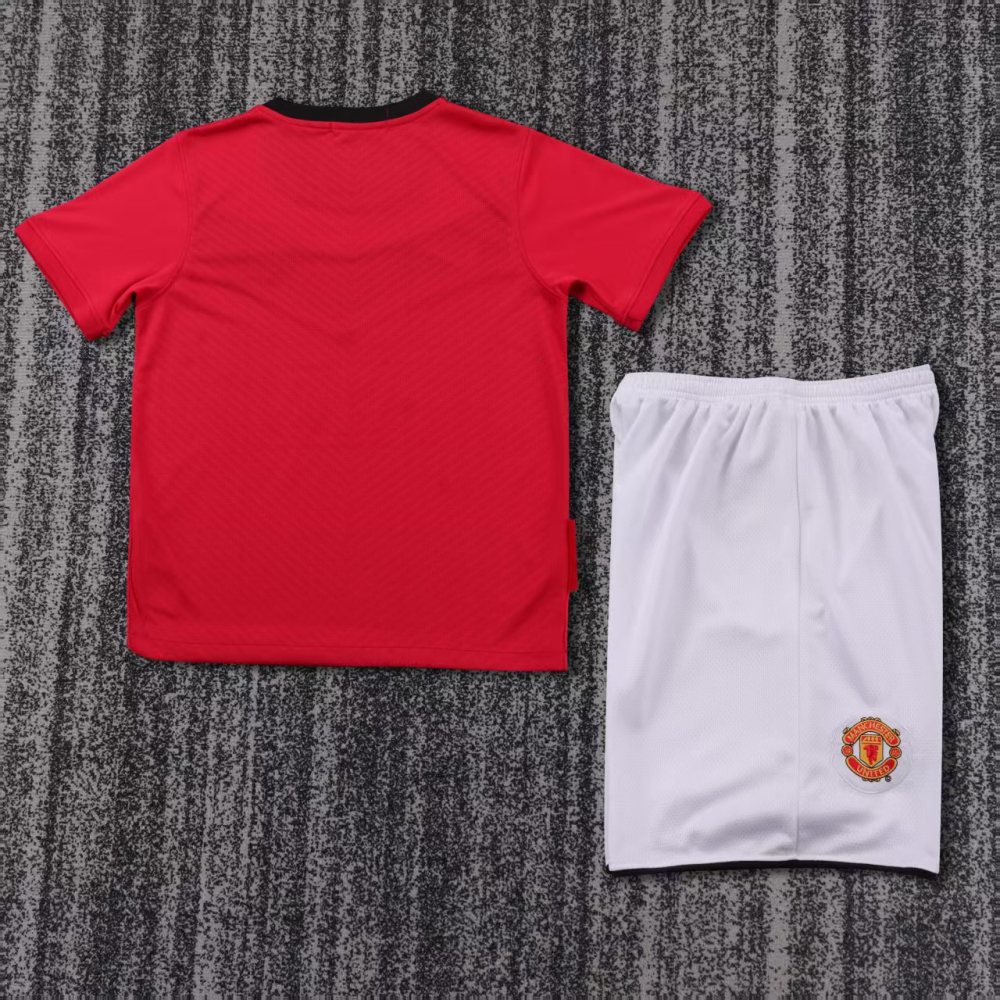 Kids 2010 Manchester United Home Jersey | Red | short-sleeved | retro version