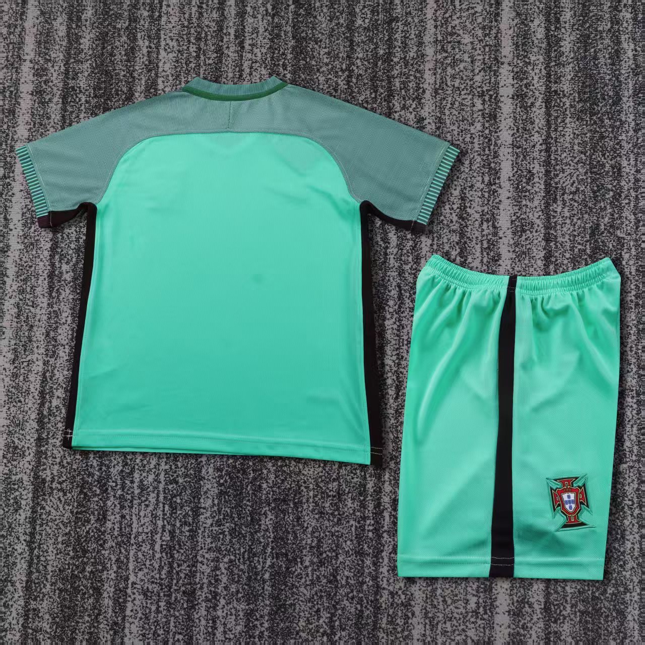 Kids 2016 Portugal Away Jersey | short-sleeved | retro version