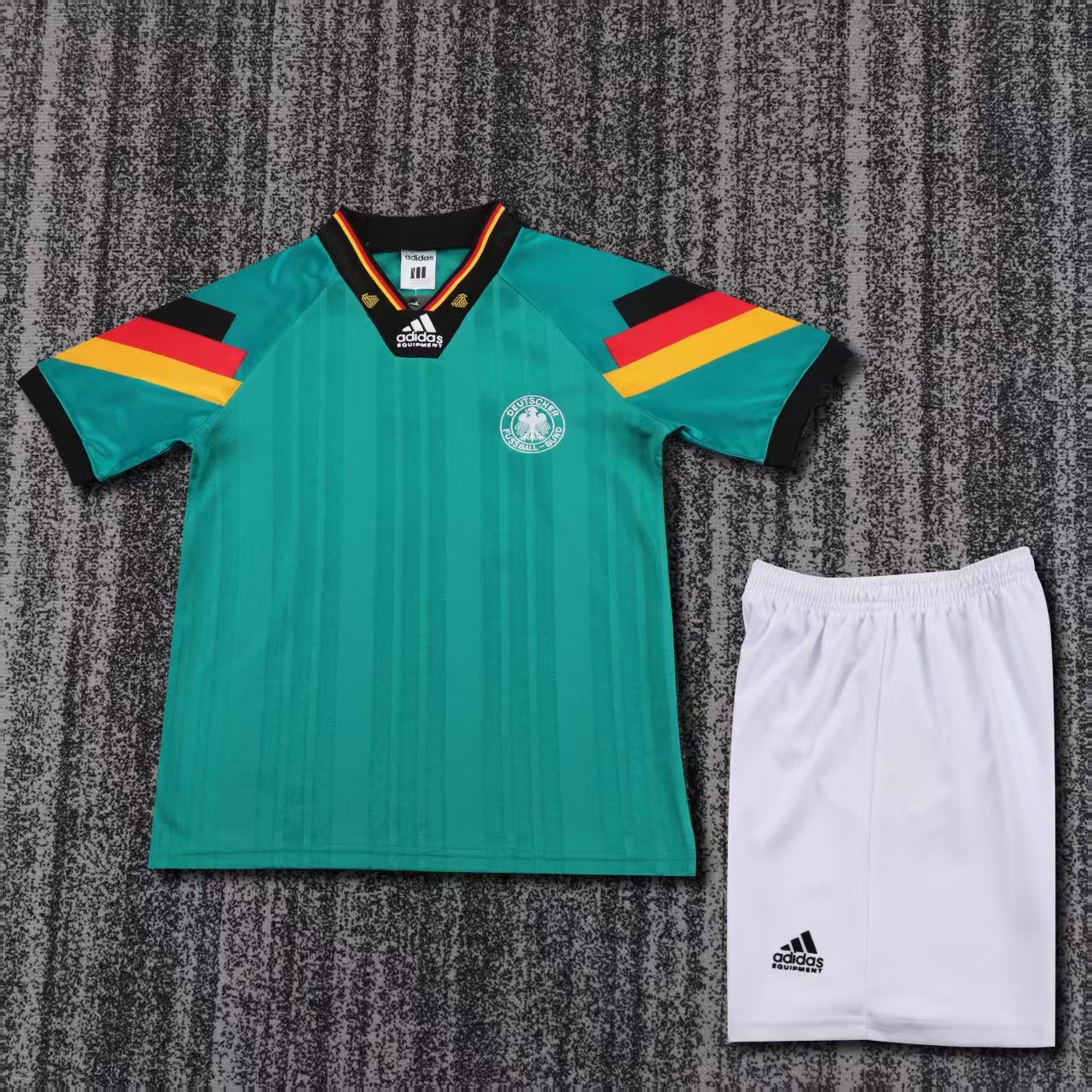 Kids 92 Germany Away Soccer Jersey | short-sleeved | retro version