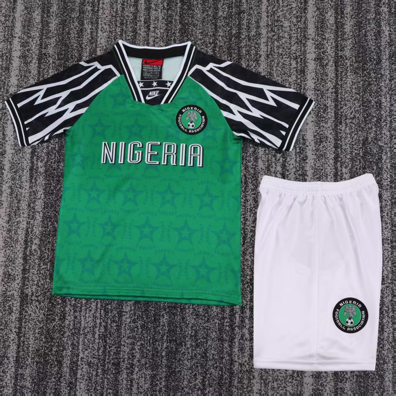 Kids 94-95 Nigeria Home Soccer Jersey | short-sleeved | retro version
