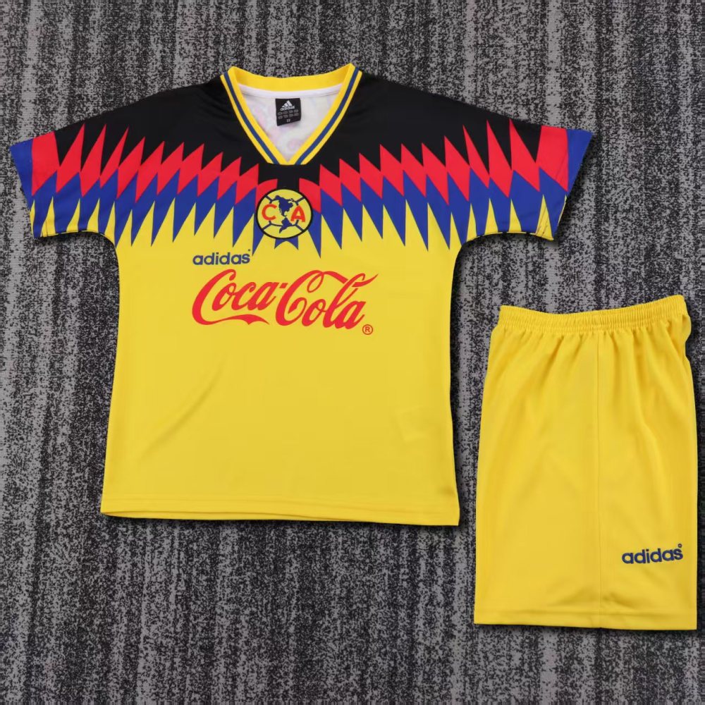 Kids 95 Club América Soccer Home Jersey | La Chona | The Eagles | short-sleeved | retro version