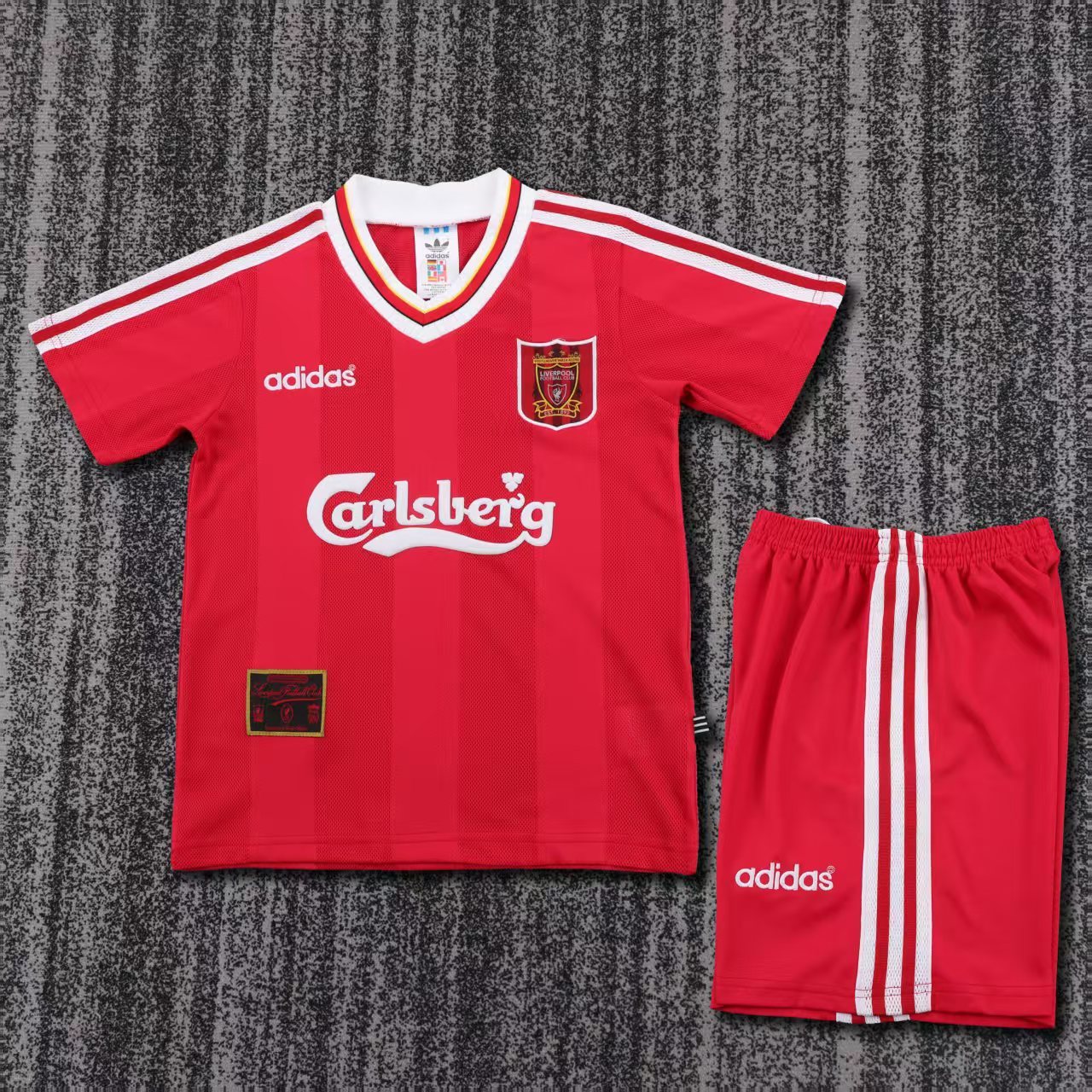 Kids 95-96 Liverpool home Soccer Jersey | short-sleeved | retro version