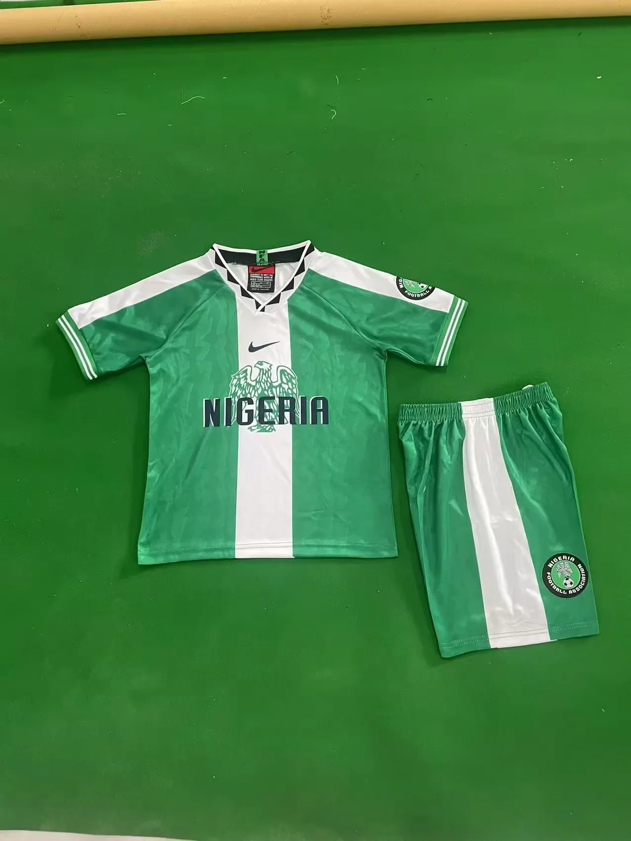 Kids 96 Nigeria Home Jersey | short-sleeved | retro version