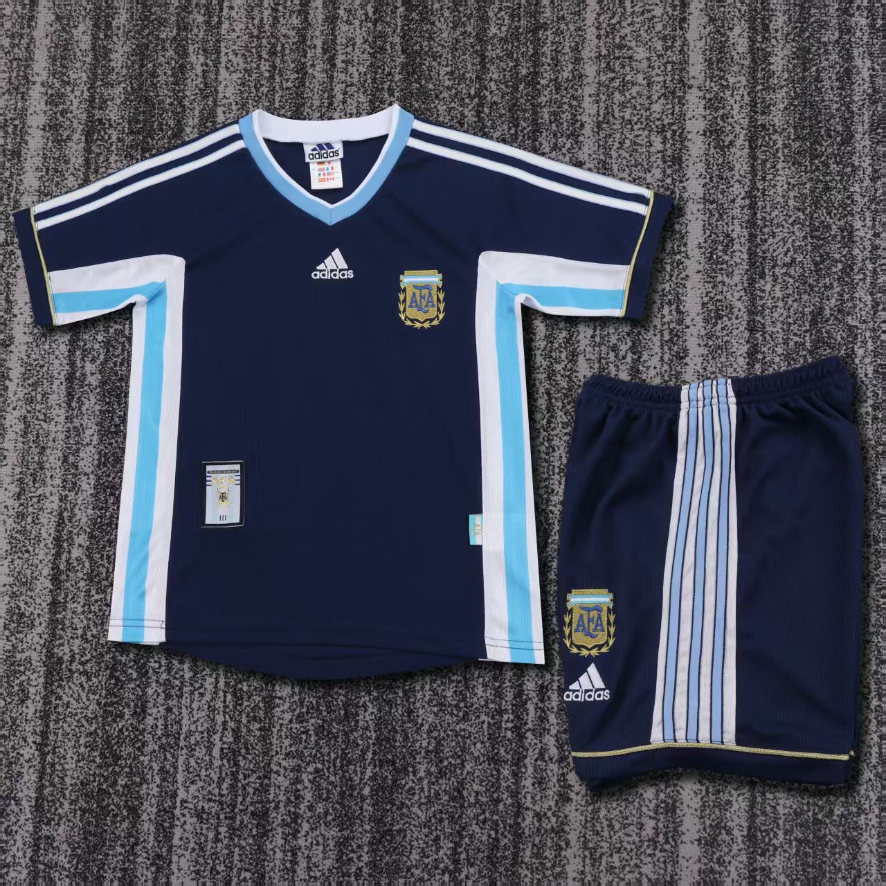 Kids 98 Argentina Away Jersey | short-sleeved | retro version