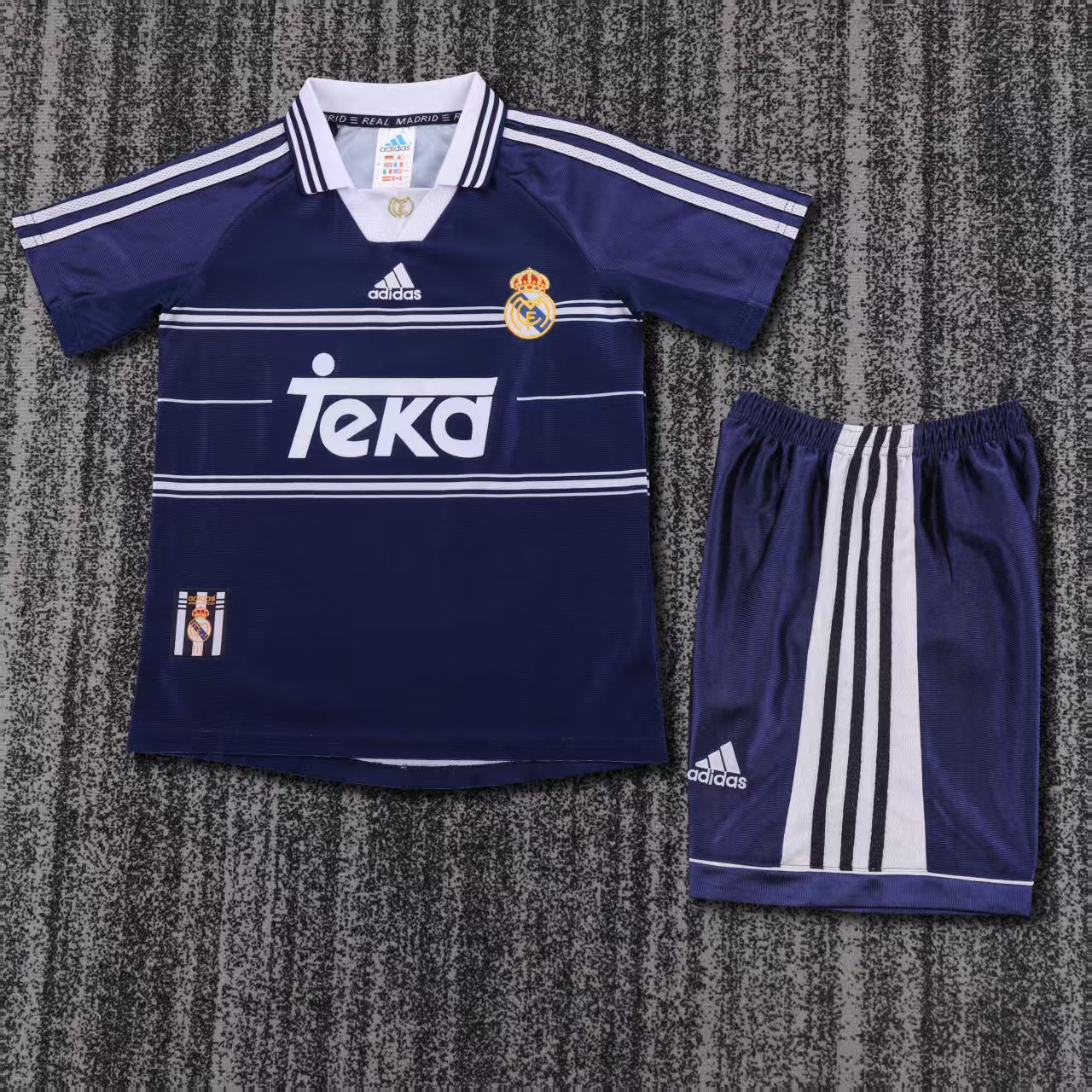 Kids 98-99 Real Madrid Away Jersey | short-sleeved | retro version
