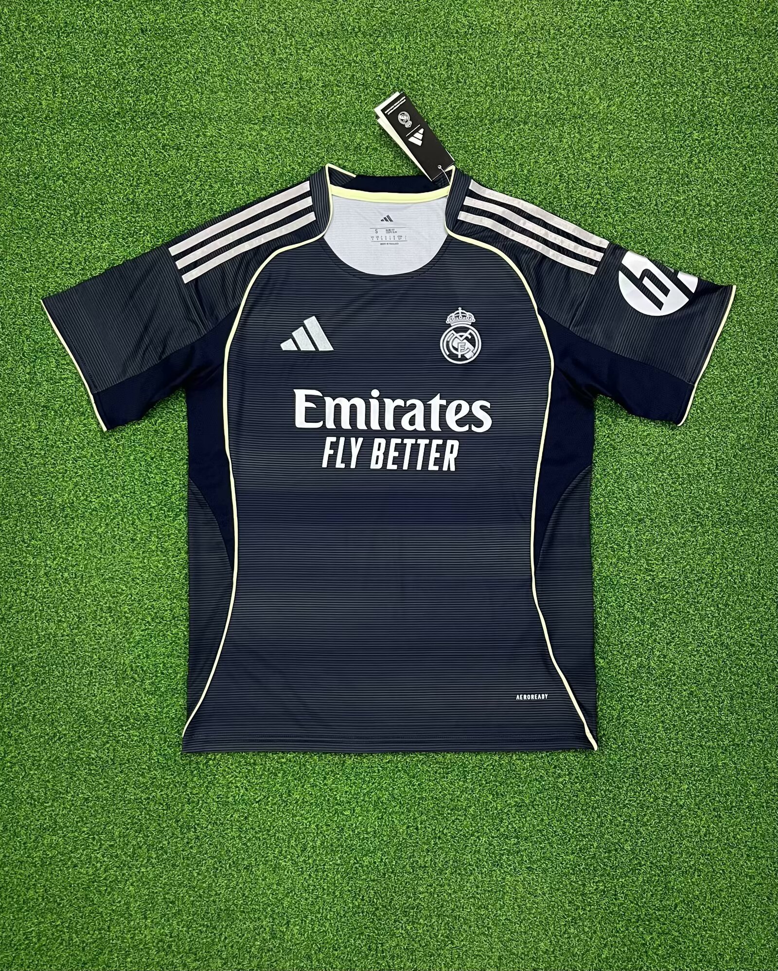 25-26 Real Madrid Away Jersey | black | thai version | short-sleeved | 416