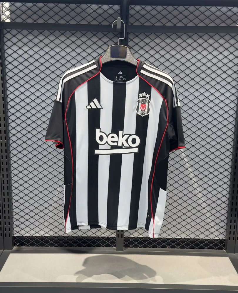 25-26 Besiktas JK Home Jersey | Special Edition | thai version | Grey / Grass Green / Orange-red | S-2XL | short-sleeved | Besix | C269