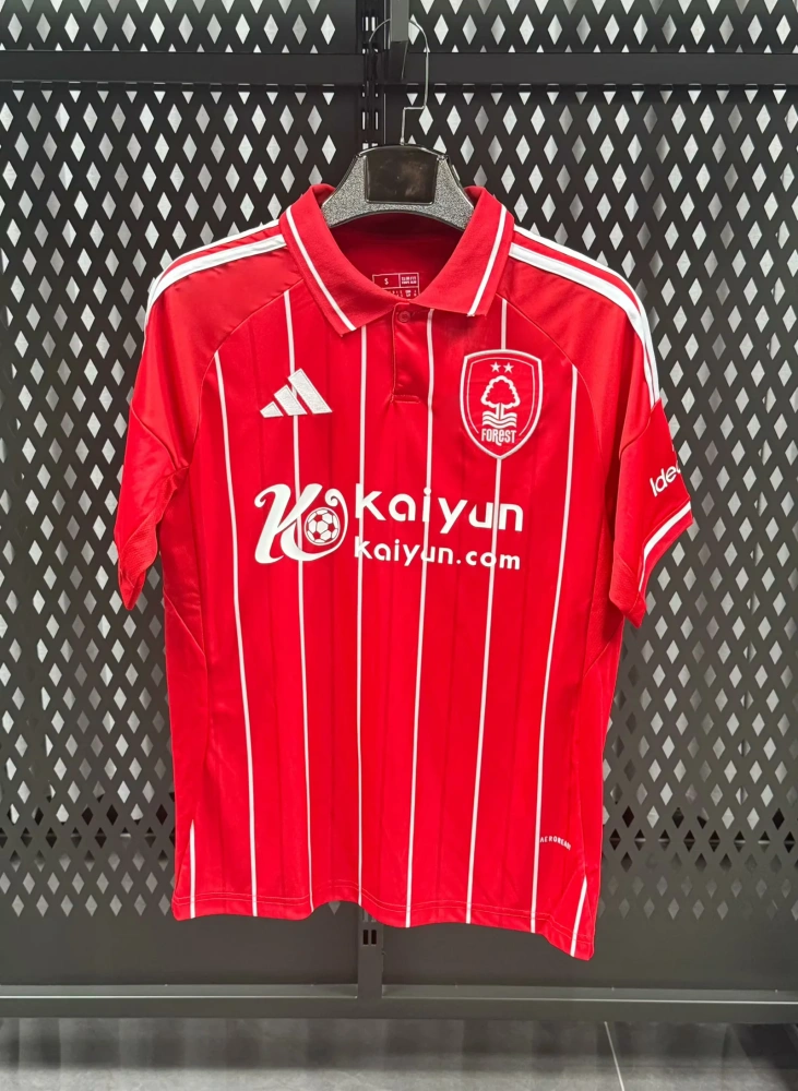 25-26 Nottingham Forest Home Jersey | thai version | red | S-4XL | short-sleeved | C269