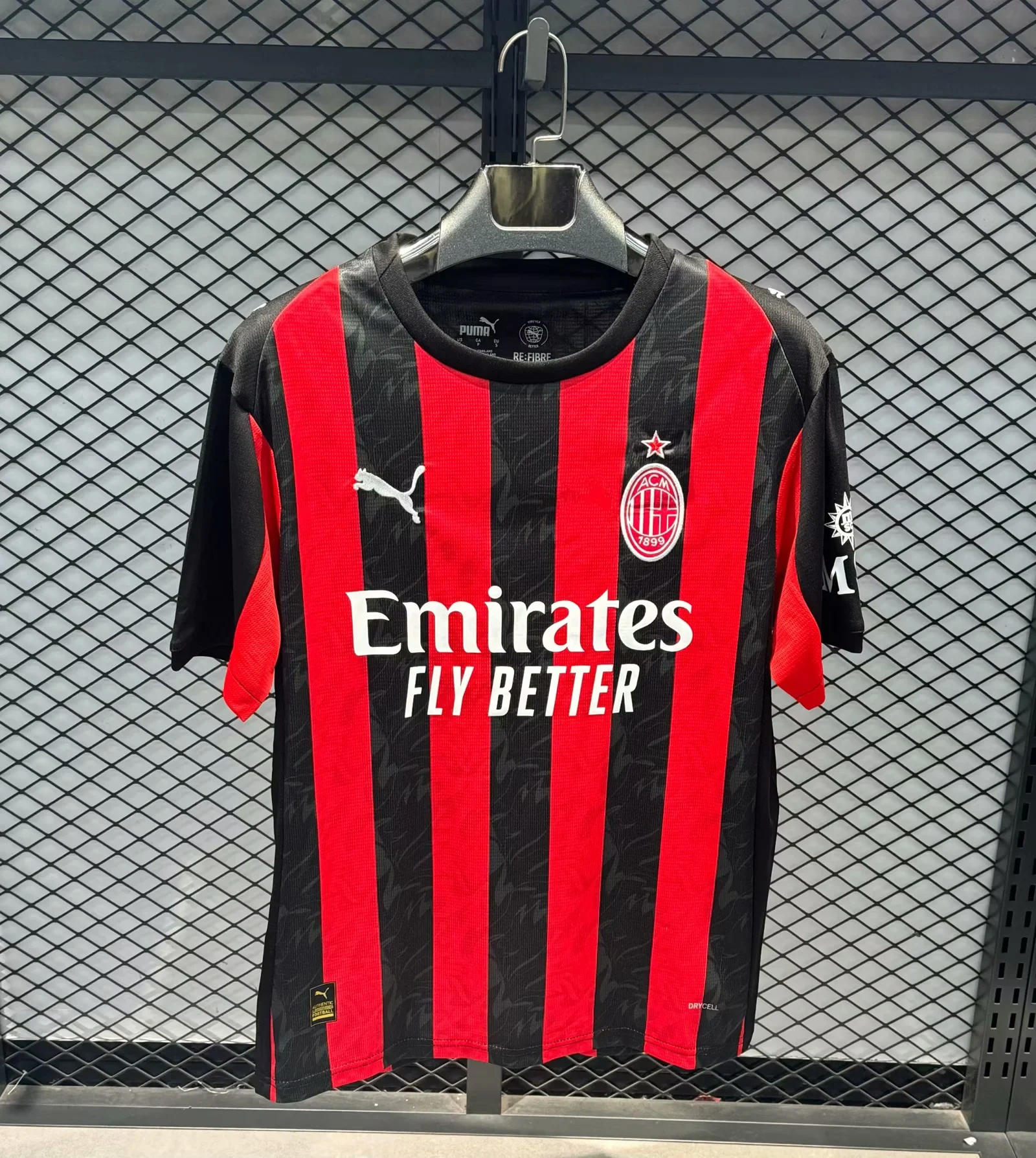 25-26 AC Home Jersey | Red and Black | thai version | S-4XL | short-sleeved | C269