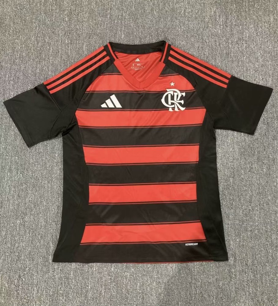 25-26 FCR Flamengo Home Jersey | thai version | red and black | S-4XL | short-sleeved | C269