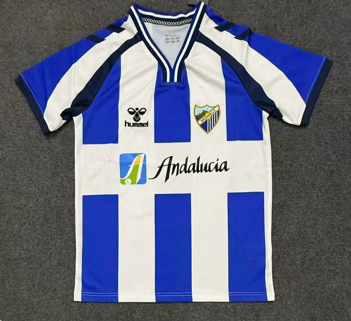 25-26 Malaga Home Jersey | thai version | blue-white | S-2XL | short-sleeved | C269