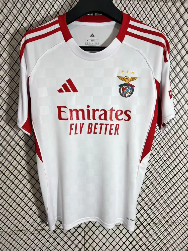 25-26 Benfica Away Jersey | thai version | white | S-4XL | short-sleeved | C269