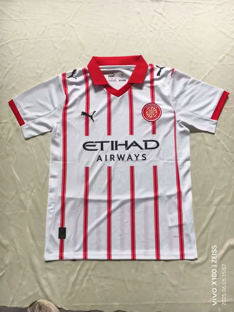 25-26 Girona FC Home Jersey | thai version | white and red | S-2XL | short-sleeved | C269