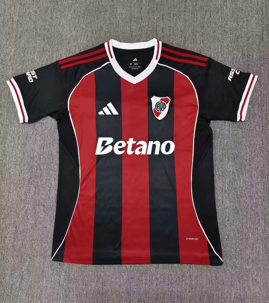 25-26 River Plate Away Jersey | thai version | red and black | S-2XL | short-sleeved | C269