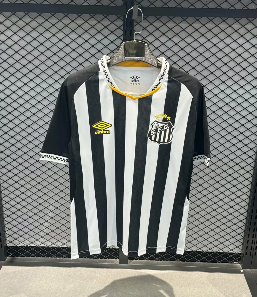 25-26 Santos Away Jersey | thai version | black | S-4XL | short-sleeved | C269