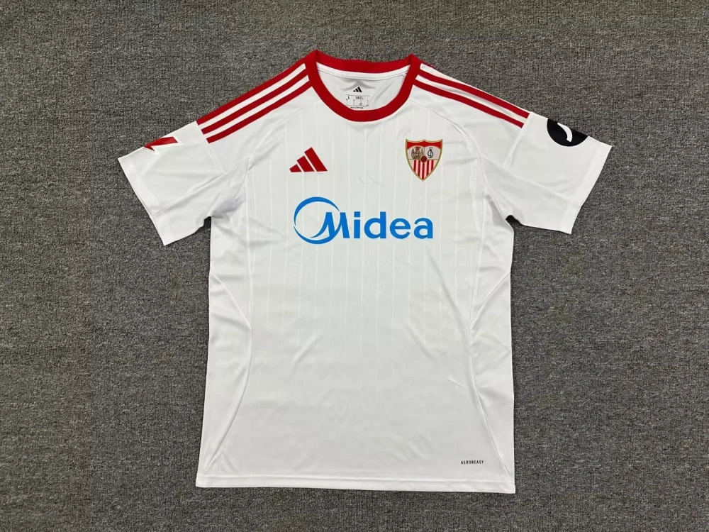 25-26 Sevilla Jersey | thai version | red | white | S-4XL | short-sleeved | C1040