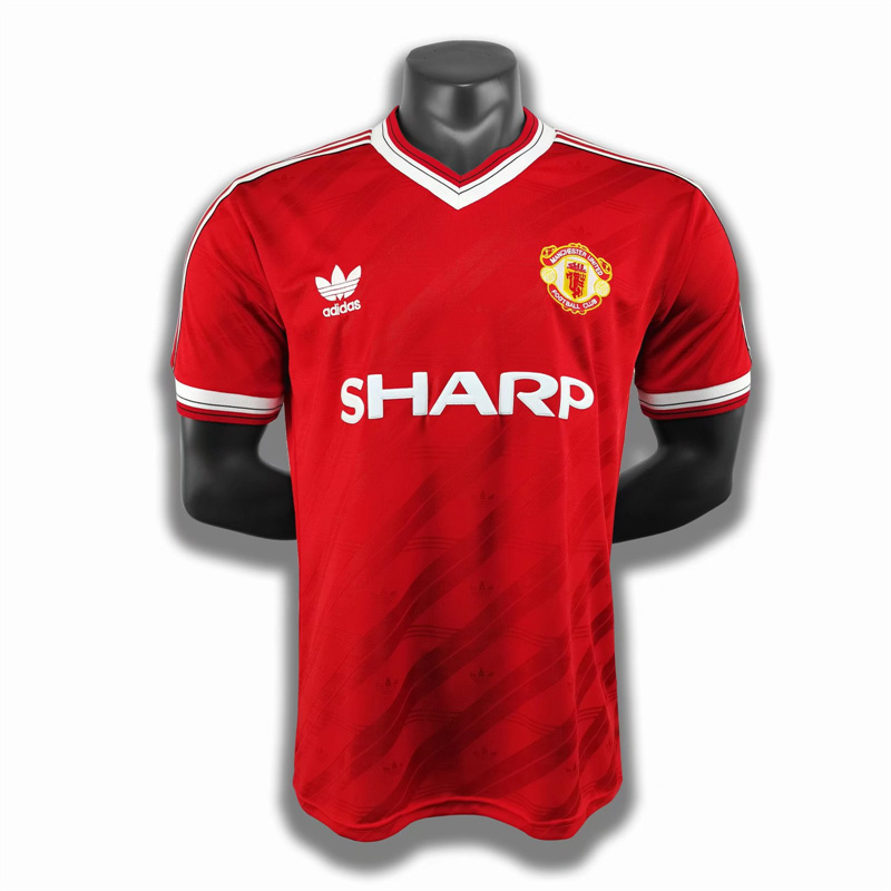 Adult 1986-88 Manchester United  home and away Soccer Retro Jersey