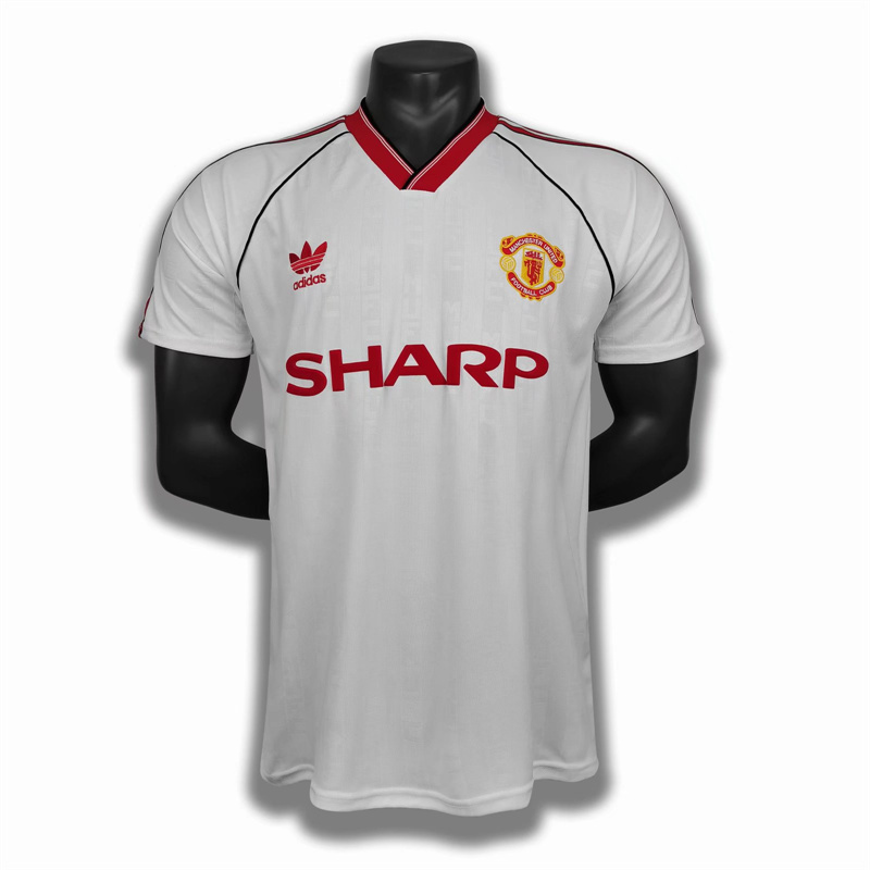 Adult 1988-90 Manchester United  home and away Soccer Retro Jersey