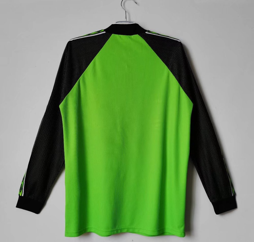 1998 - 99 Manchester United goalkeeper Jersey | green | Long-sleeved | [Retro Edition] | 710