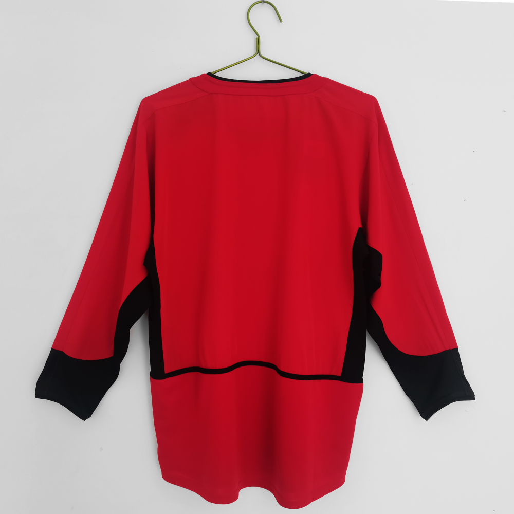 2002 04 Manchester United Home Jersey | Long-sleeved | [Retro Edition] | 710