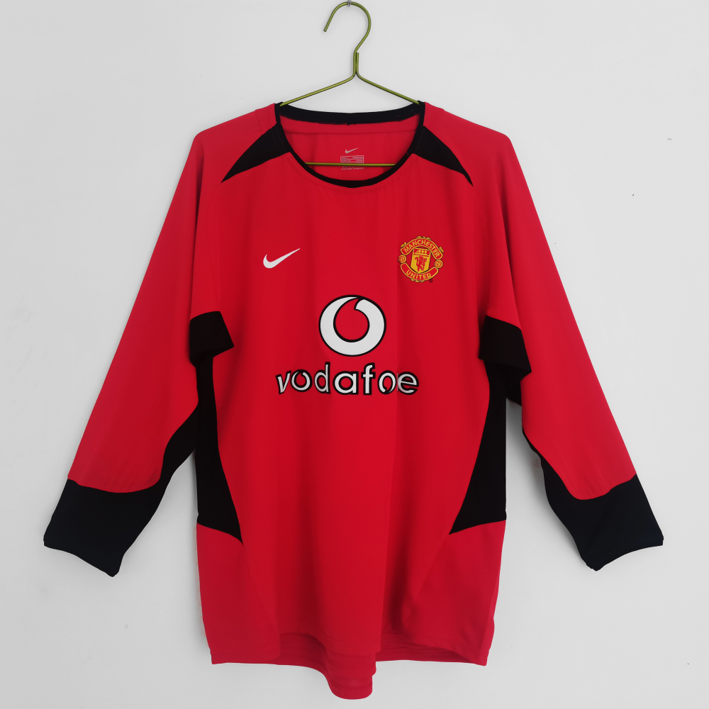 2002 04 Manchester United Home Jersey | Long-sleeved | [Retro Edition] | 710
