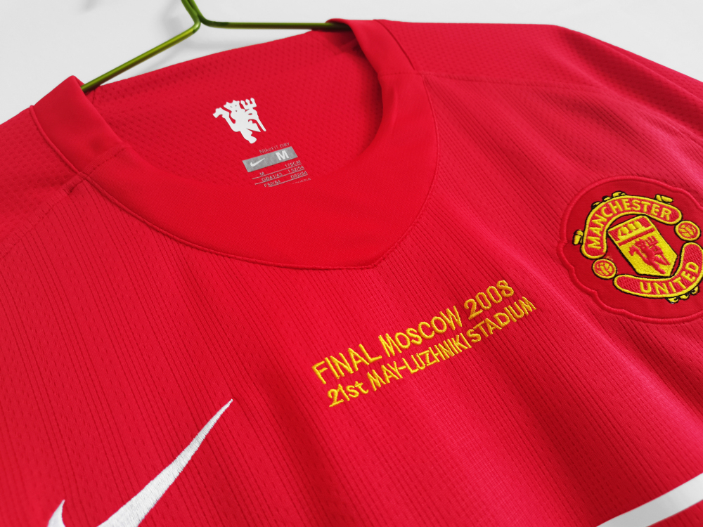 2007 08 Manchester United Home Jersey Champions League Edition  | Long-sleeved | [Retro Edition] | 710