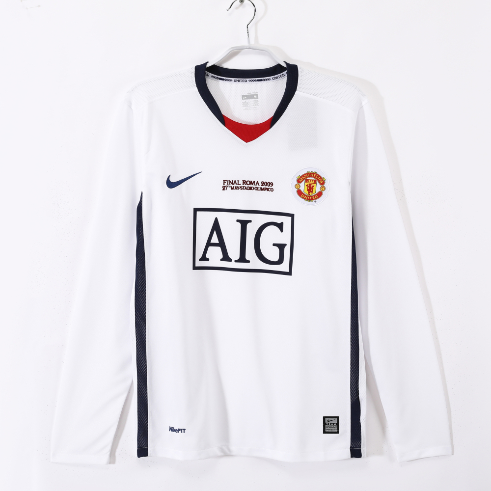 2008 09 Manchester United Away Jersey Champions League Edition | Long-sleeved | [Retro Edition] | 710