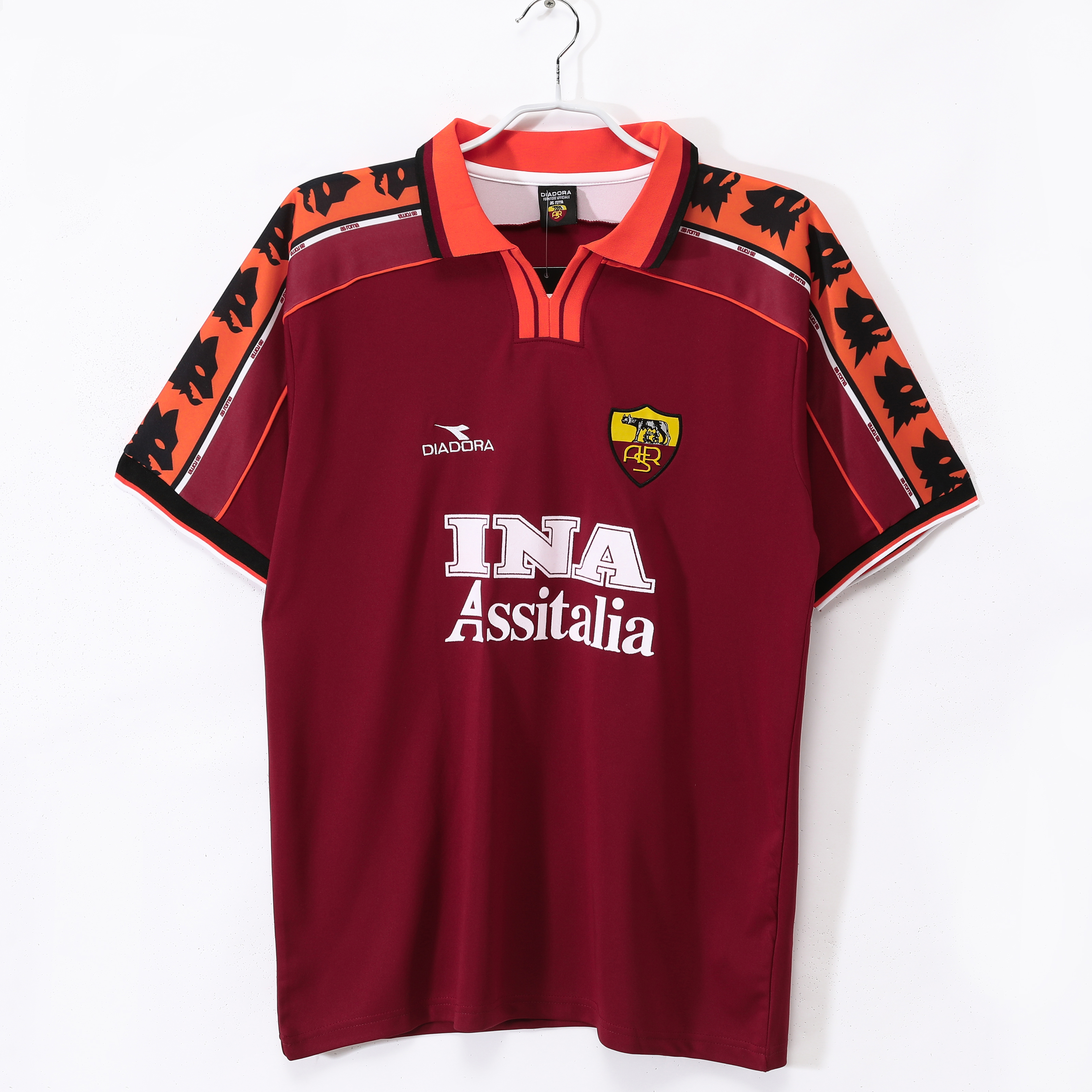 1998 99 A.S. Roma Home Jersey | short-sleeved | [Retro Edition] | 710
