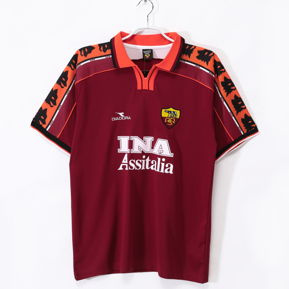 1998 99 A.S. Roma Home Jersey | short-sleeved | [Retro Edition] | 710